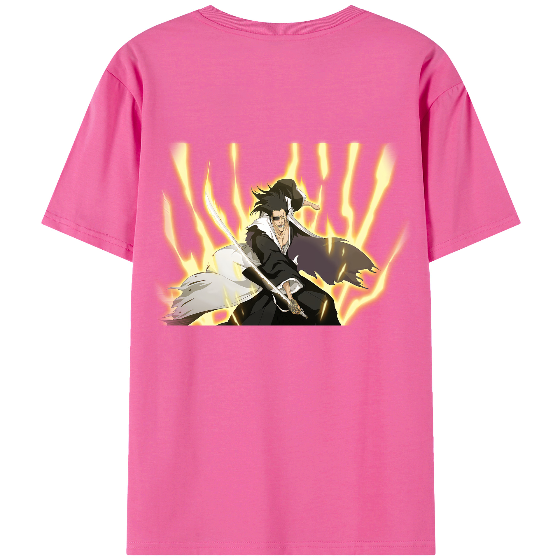 （画像用） ブリーチ ざらき けんぱち BLEACH Zaraki Kenpachi レディース半袖Tシャツ(バックプリント)
